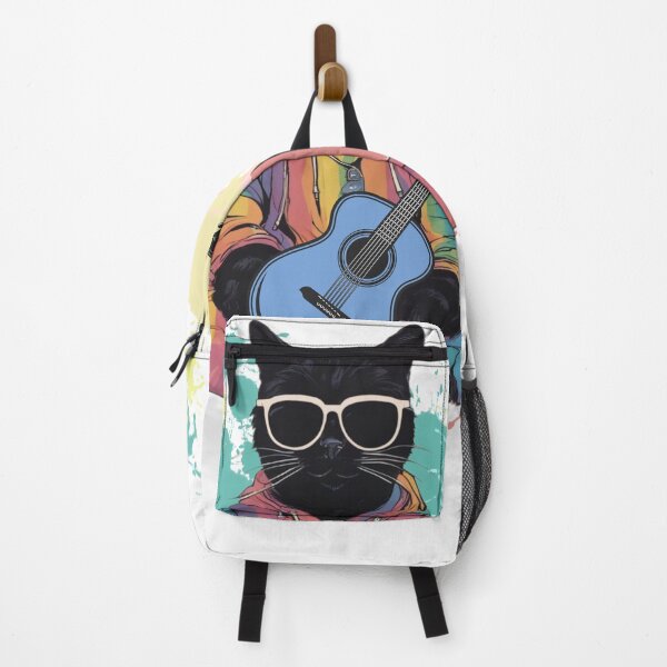 Item preview, The Chic Cat and Its Favorite Guitar designed and sold by ALITTLETOWN.