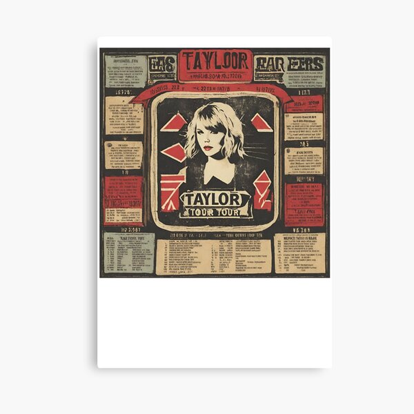 BAON Taylor Poster Wall Art October 13 World Tour Movie Swift Canvas  Posters Wall Decor The Eras Tour Poster 12x18inch(30x45cm) Canvas Print  Must-have