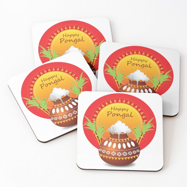 Item preview, Happy Pongal design opt for tshirt, stickers and danglers designed and sold by Proartyst 's.