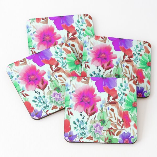 Item preview,  Loving Springtime 3,  Bohemian design, Abstraction, bold colorful abstract playful design inspired by nature designed and sold by Adri Barnard.