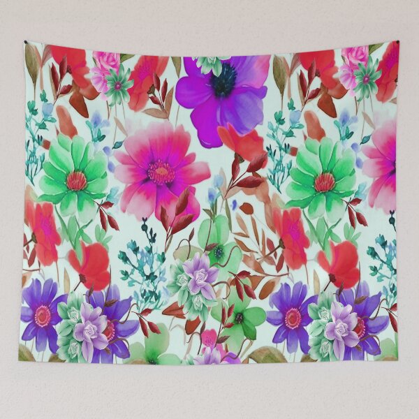 Item preview,  Loving Springtime 3,  Bohemian design, Abstraction, bold colorful abstract playful design inspired by nature designed and sold by Adri Barnard.