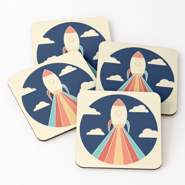 Item preview, Retro space rocket designed and sold by GHM-Designs.