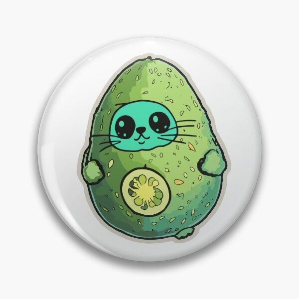 Item preview, Galactic Avocato Adventure: Kitty & Space Avocado - Trendy Fantastic Avogato Universe Art designed and sold by VeggiPower.