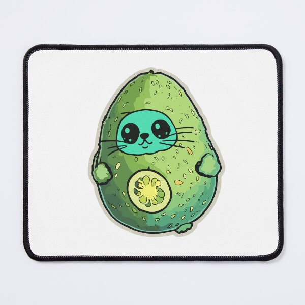 Item preview, Galactic Avocato Adventure: Kitty & Space Avocado - Trendy Fantastic Avogato Universe Art designed and sold by VeggiPower.