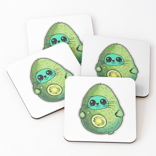 Item preview, Galactic Avocato Adventure: Kitty & Space Avocado - Trendy Fantastic Avogato Universe Art designed and sold by VeggiPower.