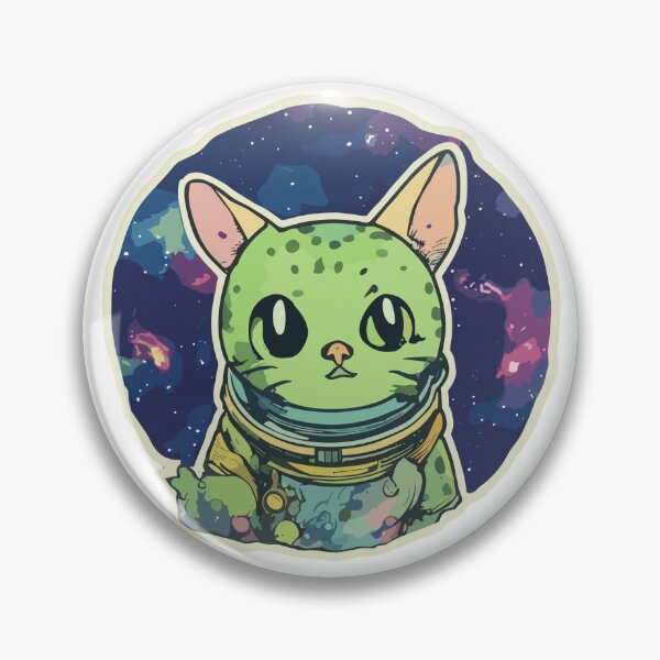 Item preview, Galactic Avocato Adventure: Kitty & Space Avocado - Trendy Fantastic Avogato Universe Art designed and sold by VeggiPower.