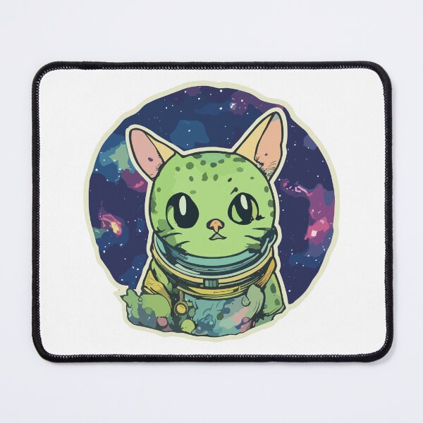 Item preview, Galactic Avocato Adventure: Kitty & Space Avocado - Trendy Fantastic Avogato Universe Art designed and sold by VeggiPower.
