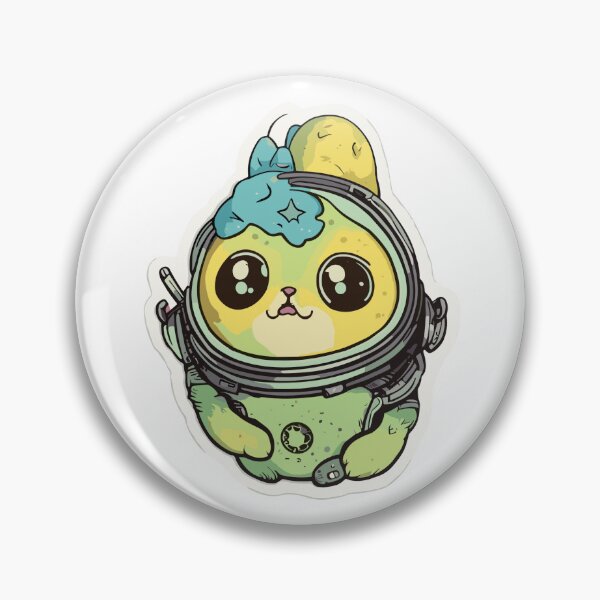 Item preview, Galactic Avocato Adventure: Kitty & Space Avocado - Trendy Fantastic Avogato Universe Art designed and sold by VeggiPower.