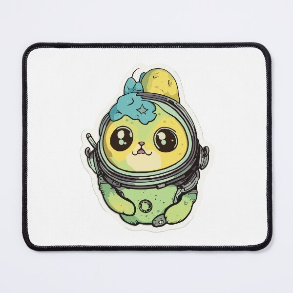 Item preview, Galactic Avocato Adventure: Kitty & Space Avocado - Trendy Fantastic Avogato Universe Art designed and sold by VeggiPower.