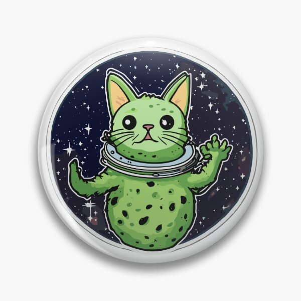 Item preview, Galactic Avocato Adventure: Kitty & Space Avocado - Trendy Fantastic Avogato Universe Art designed and sold by VeggiPower.