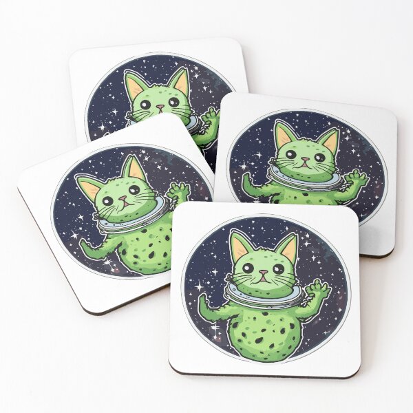 Item preview, Galactic Avocato Adventure: Kitty & Space Avocado - Trendy Fantastic Avogato Universe Art designed and sold by VeggiPower.