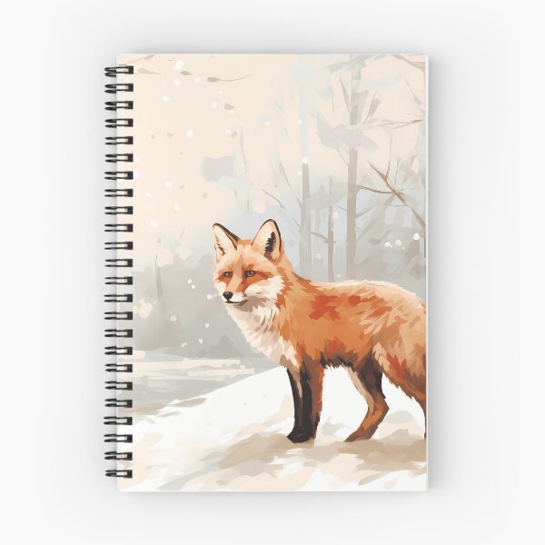 Item preview, Beautiful and adorable cute orange forest fox animal in snowy winter nature artwork designed and sold by NBSStore.