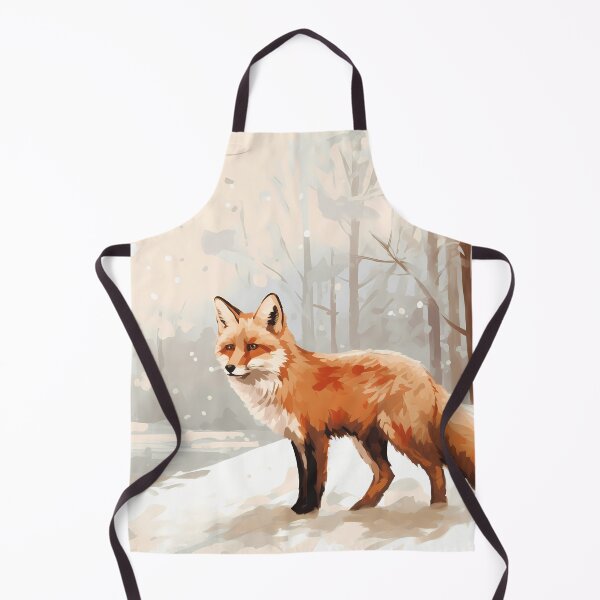 Item preview, Beautiful and adorable cute orange forest fox animal in snowy winter nature artwork designed and sold by NBSStore.