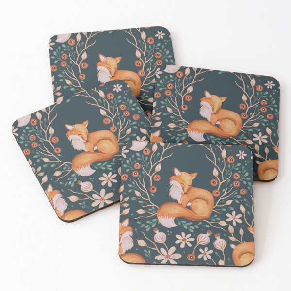 Item preview, Resting Fox vibes | Dark Background designed and sold by Mimi Y..