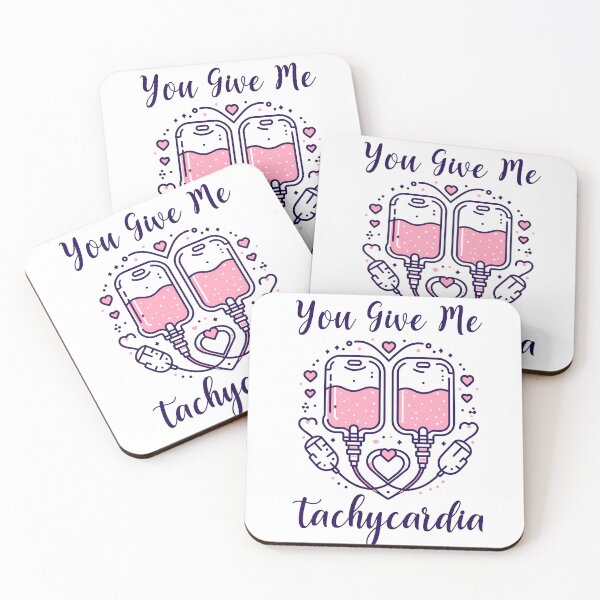Item preview, Bee my Valentine - You Give Me Tachycardia Valentine's Day ICU Nurse designed and sold by teedory.