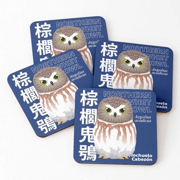 Item preview, Bird Northern Saw-Whet Owl Names Set designed and sold by SUPERHERON.