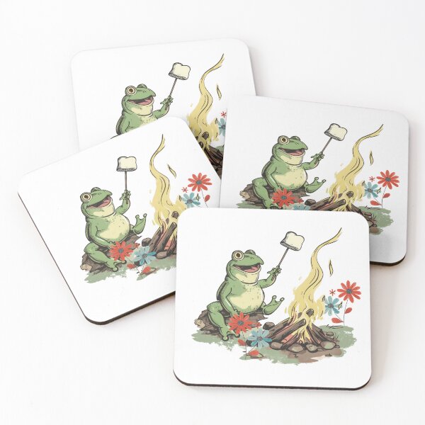 Item preview, Flowers frog and campfire designed and sold by FlowersColorful.