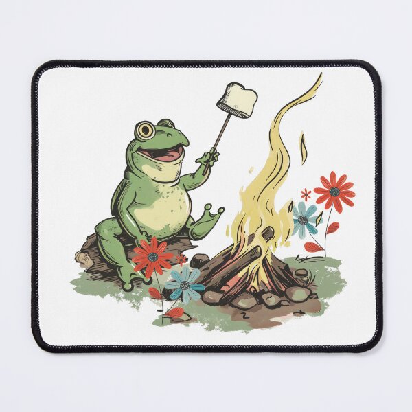 Item preview, Flowers frog and campfire designed and sold by FlowersColorful.