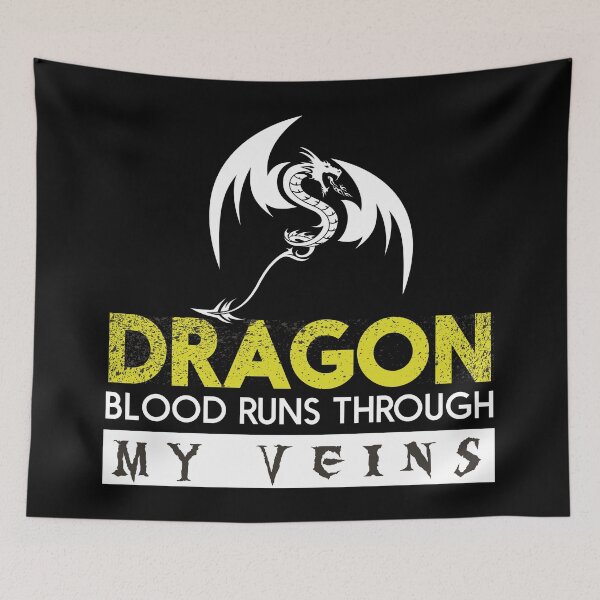 Item preview, Dragon Blood Runs Through My Veins designed and sold by Retr0Tshirts.