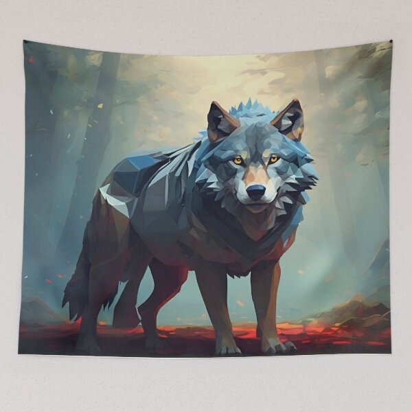 Item preview, Stoic Wolf designed and sold by PolygonPinnacle.