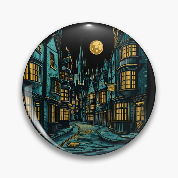 Item preview, The Alley by Night - Full Moon - Fantasy designed and sold by Fenay Designs.