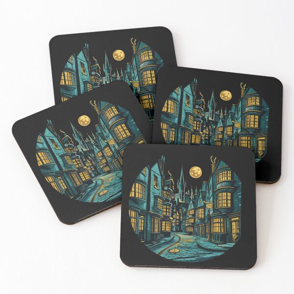 Item preview, The Alley by Night - Full Moon - Fantasy designed and sold by Fenay Designs.