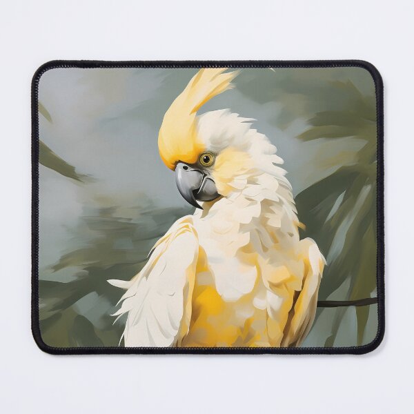 Item preview, Cute yellow tailed and white australian cockatoo or cockatiel bird lover or owner designed and sold by NBSStore.