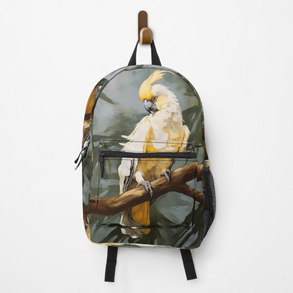 Item preview, Cute yellow tailed and white australian cockatoo or cockatiel bird lover or owner designed and sold by NBSStore.