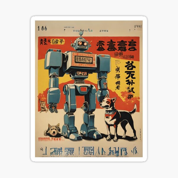 Item preview, Robots Best friends (1983) - movie poster designed and sold by BoxcarDesigns.