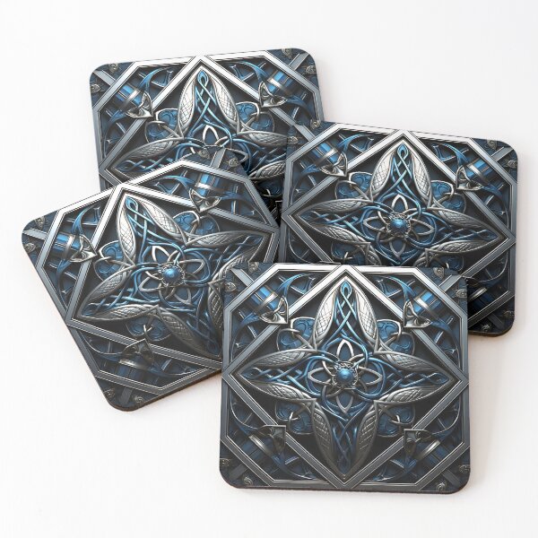 Item preview, Interwoven metal abstract print designed and sold by dcrc.