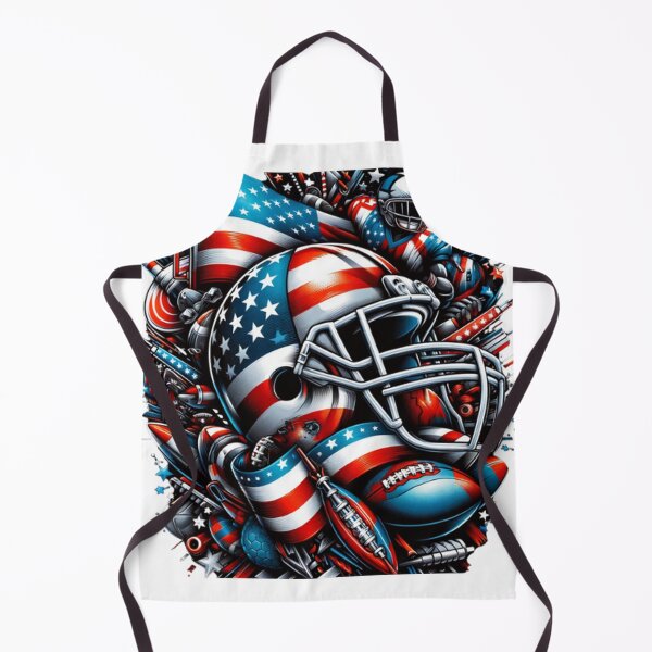 Item preview, American football fantasy design honoring the American flag designed and sold by Red, White & Blue Glory.