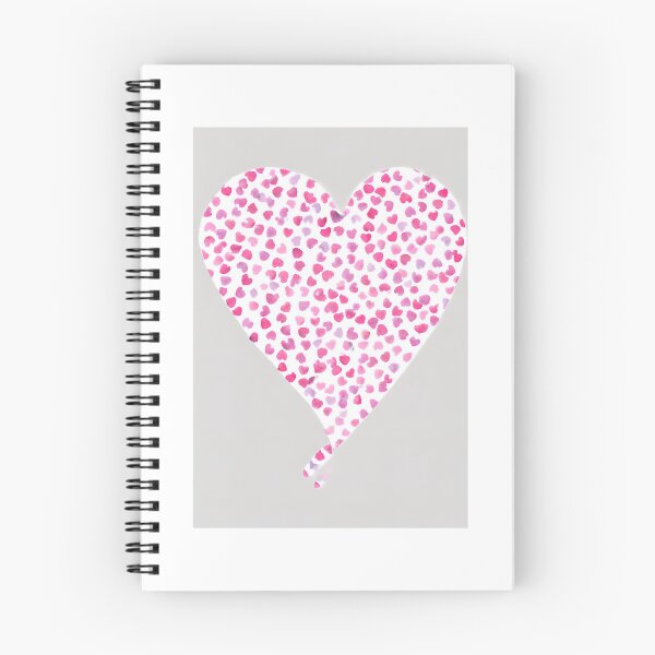 Item preview, Valentines Confetti Mini Love Heart on Grey Amor Watercolour  designed and sold by Kayley  |  QuintaDaColherArtes.