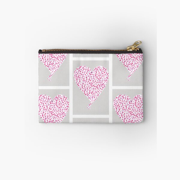Item preview, Valentines Confetti Mini Love Heart on Grey Amor Watercolour  designed and sold by Kayley  |  QuintaDaColherArtes.