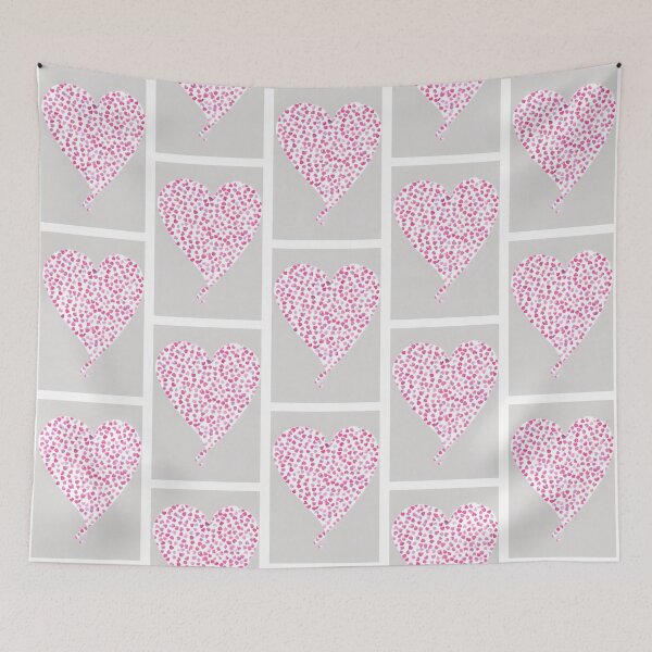 Item preview, Valentines Confetti Mini Love Heart on Grey Amor Watercolour  designed and sold by Kayley  |  QuintaDaColherArtes.