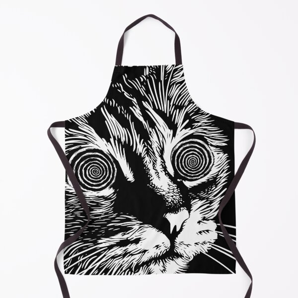 Item preview, Hypnotic Cat, Psychedelic Cat, Trippy Cat, Abstract Cat Portrait, Cosmic Horror, Cat with Huge yes designed and sold by PrintShangri-La.