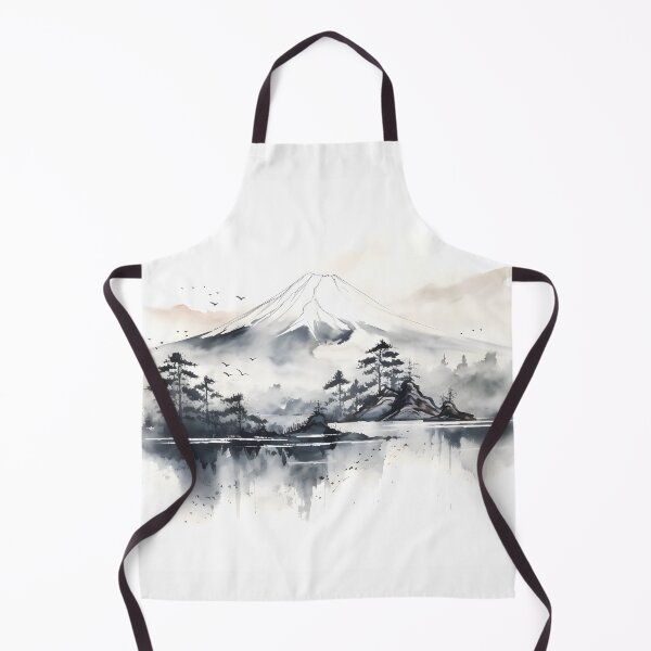 Item preview, Mount Fuji Sumi-e Style designed and sold by Sakashi-Canvas.
