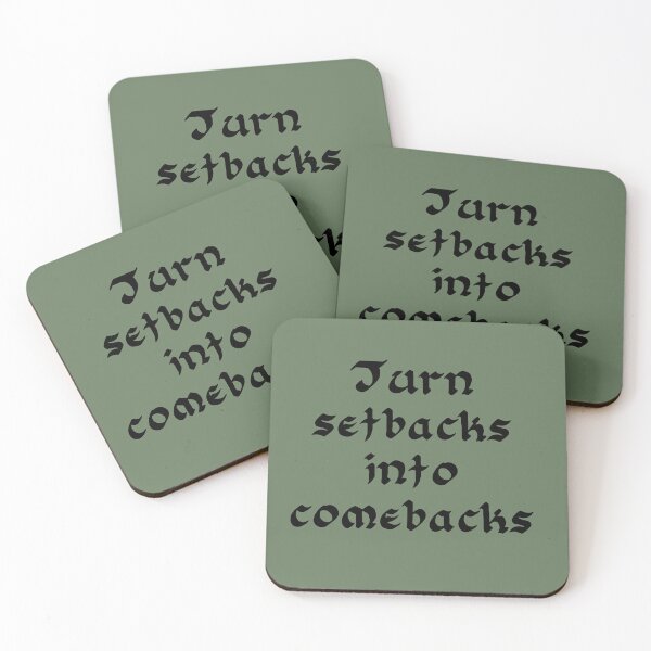Item preview, Turn setbaks into comebacks designed and sold by NordicKonzept.