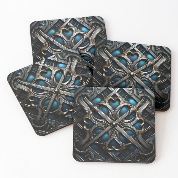 Item preview, Interwoven metal abstract print designed and sold by dcrc.