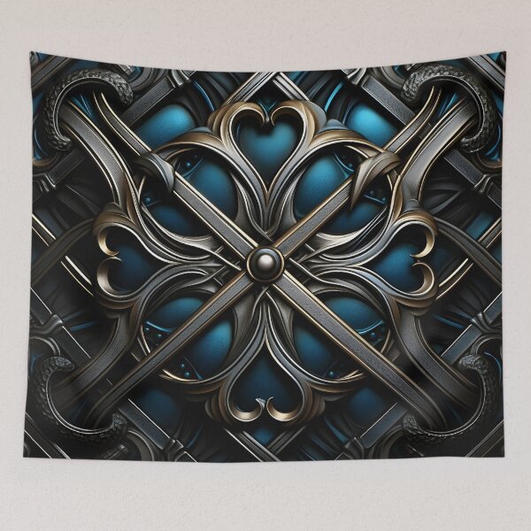Item preview, Interwoven metal abstract print designed and sold by dcrc.
