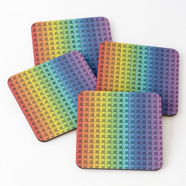 Item preview, Rainbow Geometric Squares designed and sold by MadeByGeeClowes.