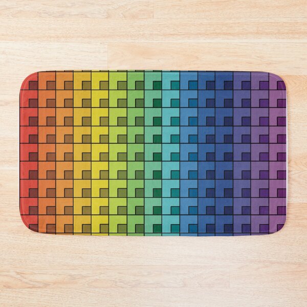 Item preview, Rainbow Geometric Squares designed and sold by MadeByGeeClowes.