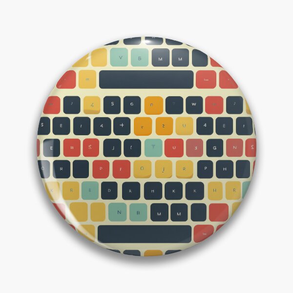 Item preview, Typing Symphony - Colorful Keyboard Pattern designed and sold by Sir Meow Meow.