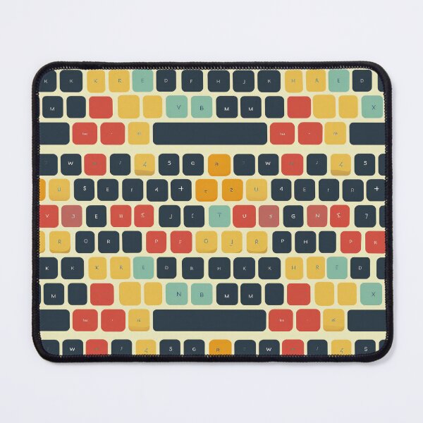 Item preview, Typing Symphony - Colorful Keyboard Pattern designed and sold by Sir Meow Meow.