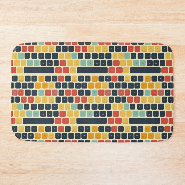 Item preview, Typing Symphony - Colorful Keyboard Pattern designed and sold by Sir Meow Meow.