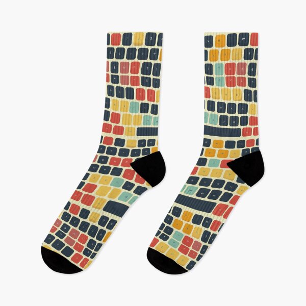 Item preview, Typing Symphony - Colorful Keyboard Pattern designed and sold by Sir Meow Meow.