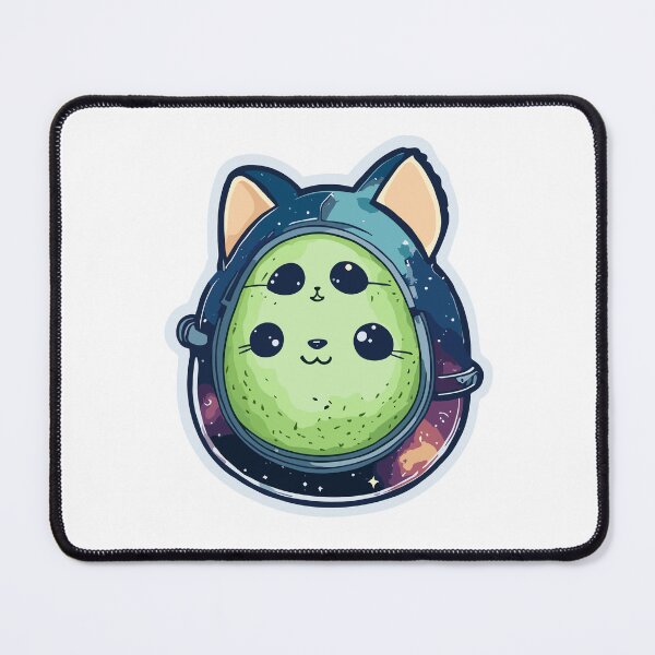 Item preview, Galactic Avocato Adventure: Kitty & Space Avocado - Trendy Fantastic Avogato Universe Art designed and sold by VeggiPower.