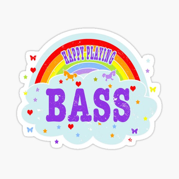 Funny Bass Player Stickers for Sale, Free US Shipping