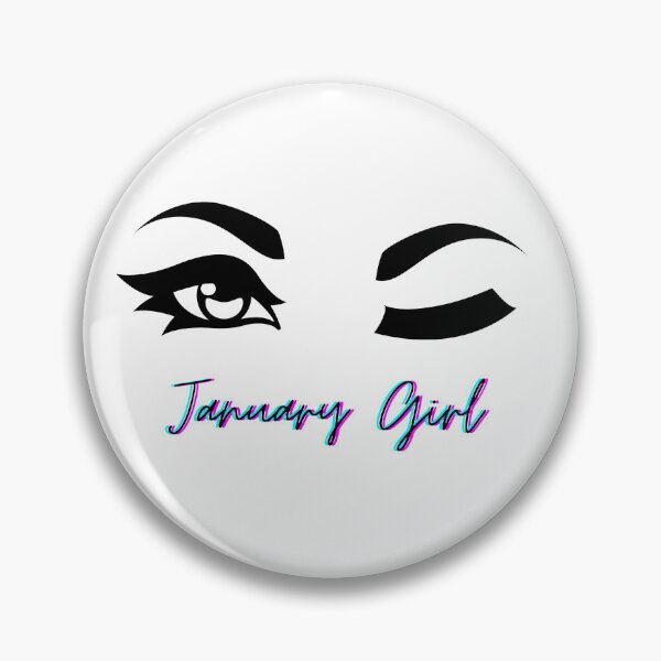 Item preview, January Girl, Winking eye designed and sold by Arteez Thingz.