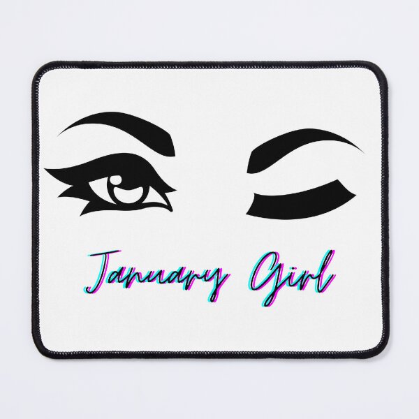 Item preview, January Girl, Winking eye designed and sold by Arteez Thingz.