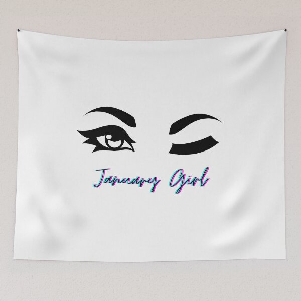 Item preview, January Girl, Winking eye designed and sold by Arteez Thingz.